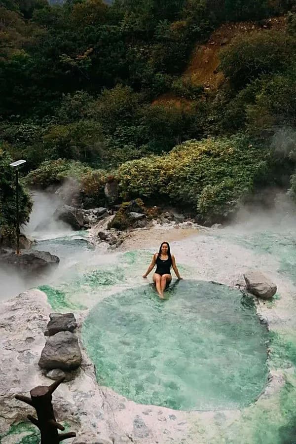 Pools amid greenery